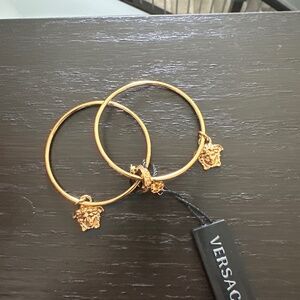 Versace gold earrings